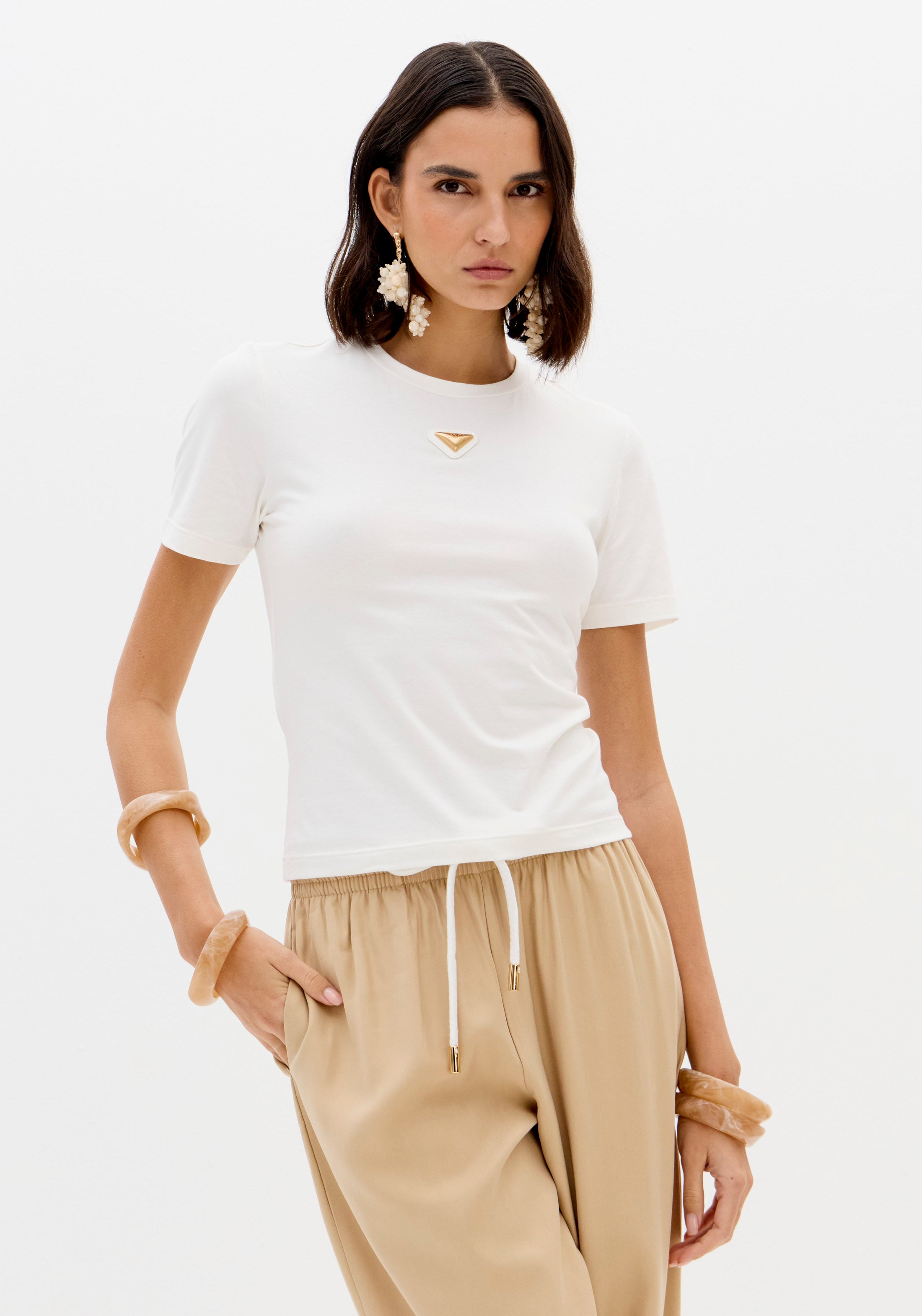 Baby Look Cotton T-Shirt Lança Perfume