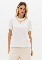 100% Cotton T-Shirt with Detachable Necklace Lança Perfume
