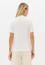 100% Cotton T-Shirt with Detachable Necklace Lança Perfume