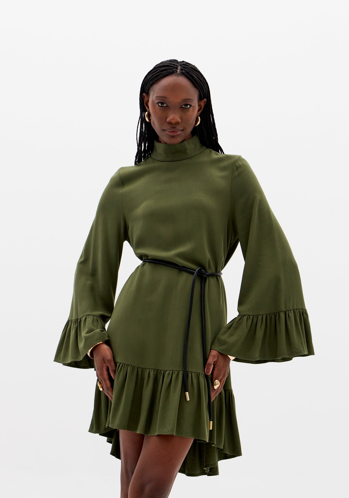 Short Dress with Wide Sleeves Lança Perfume
