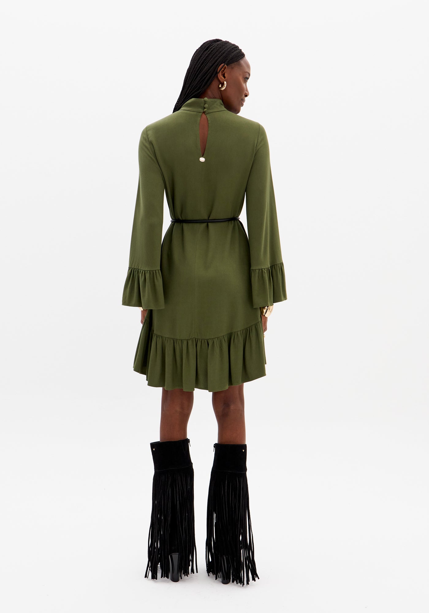 Short Dress with Wide Sleeves Lança Perfume