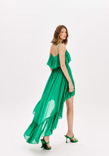 Chiffon Strappy Mullet Dress Lança Perfume