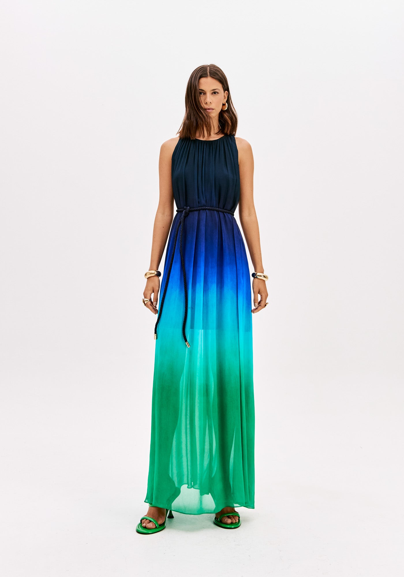 Printed Sleeveless Maxi Dress Lança Perfume