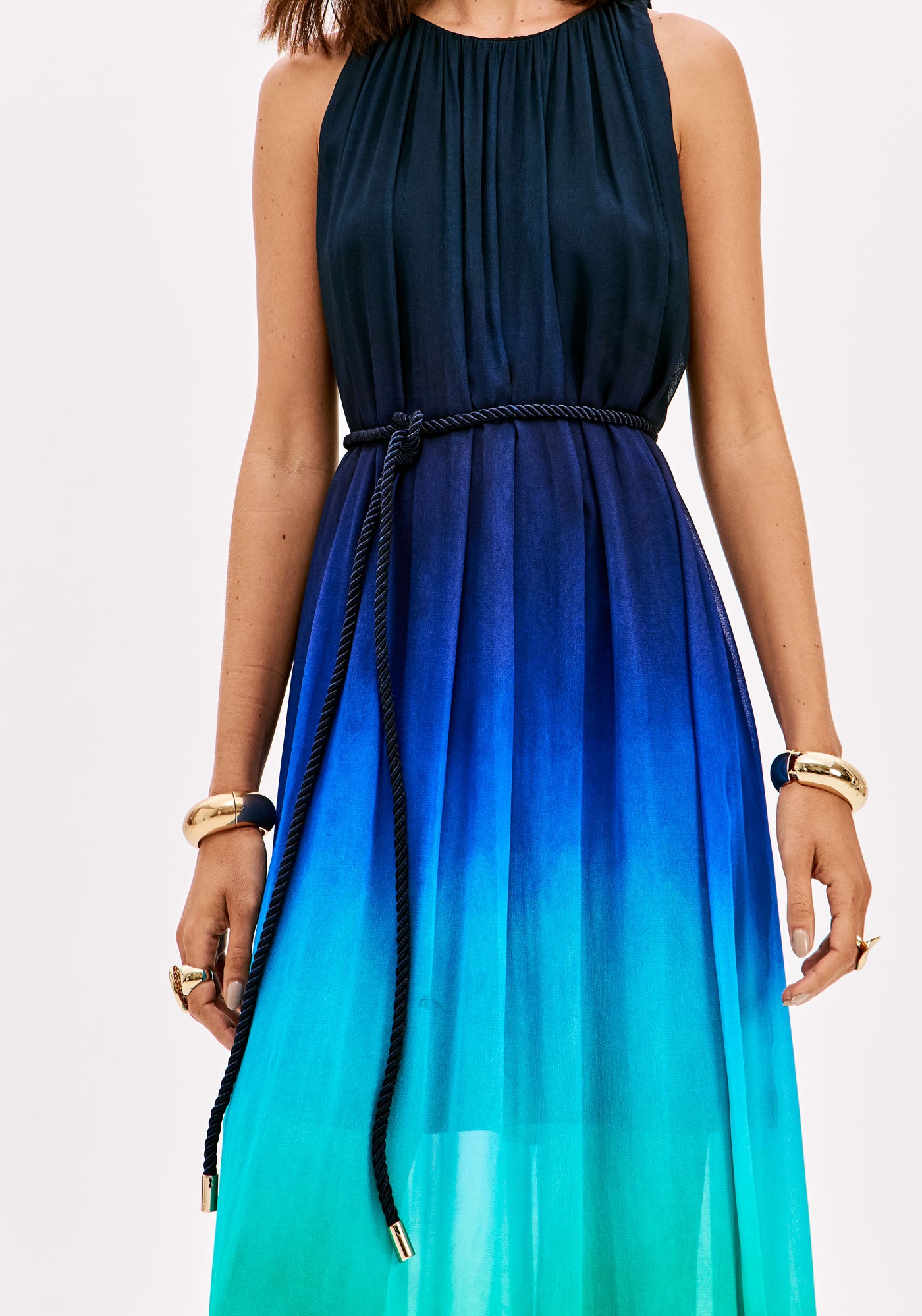 Printed Sleeveless Maxi Dress Lança Perfume