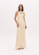 Embellished Mesh Maxi Dress Lança Perfume