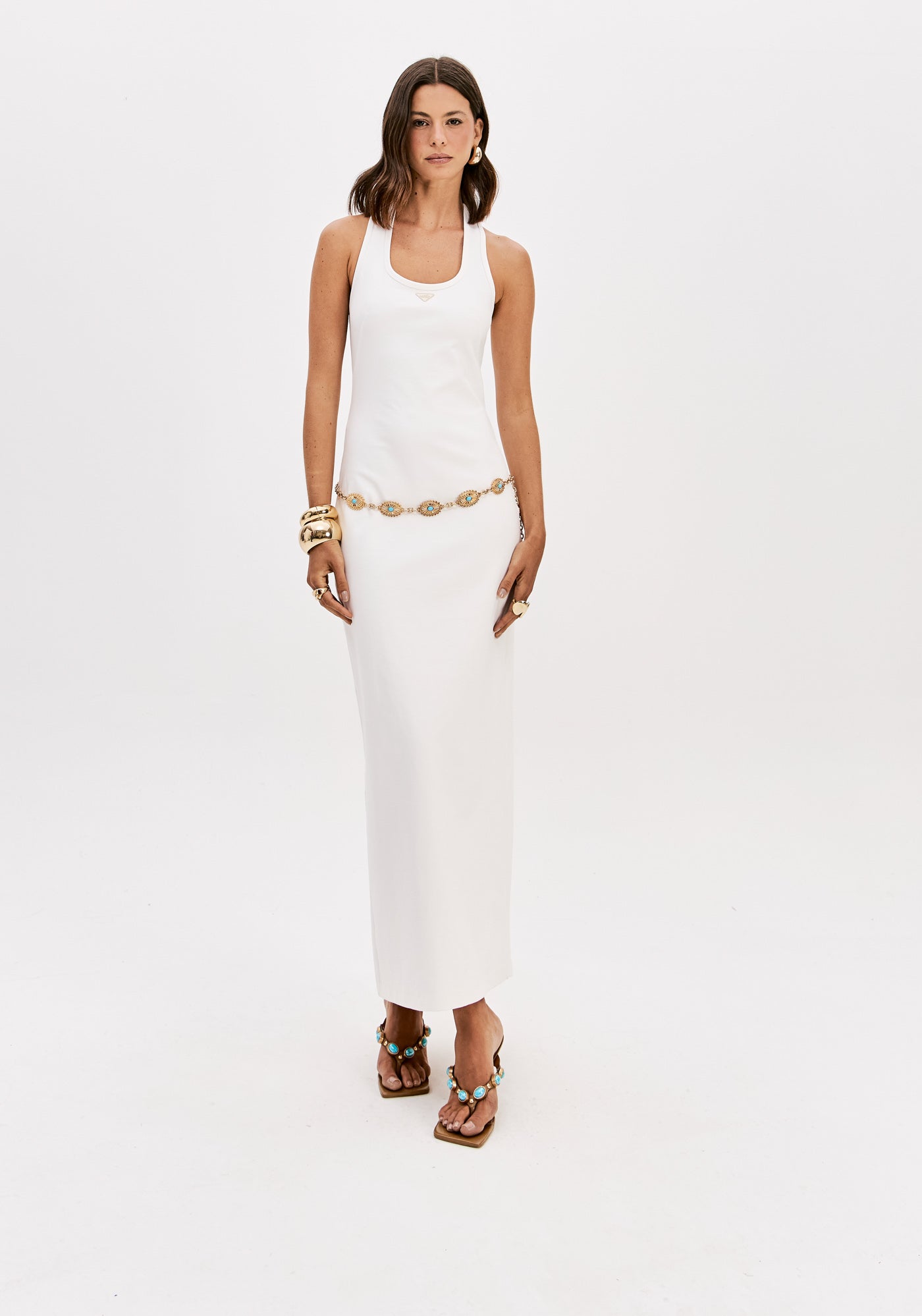 Vestido Super Midi em Tricot Pesado Lança Perfume