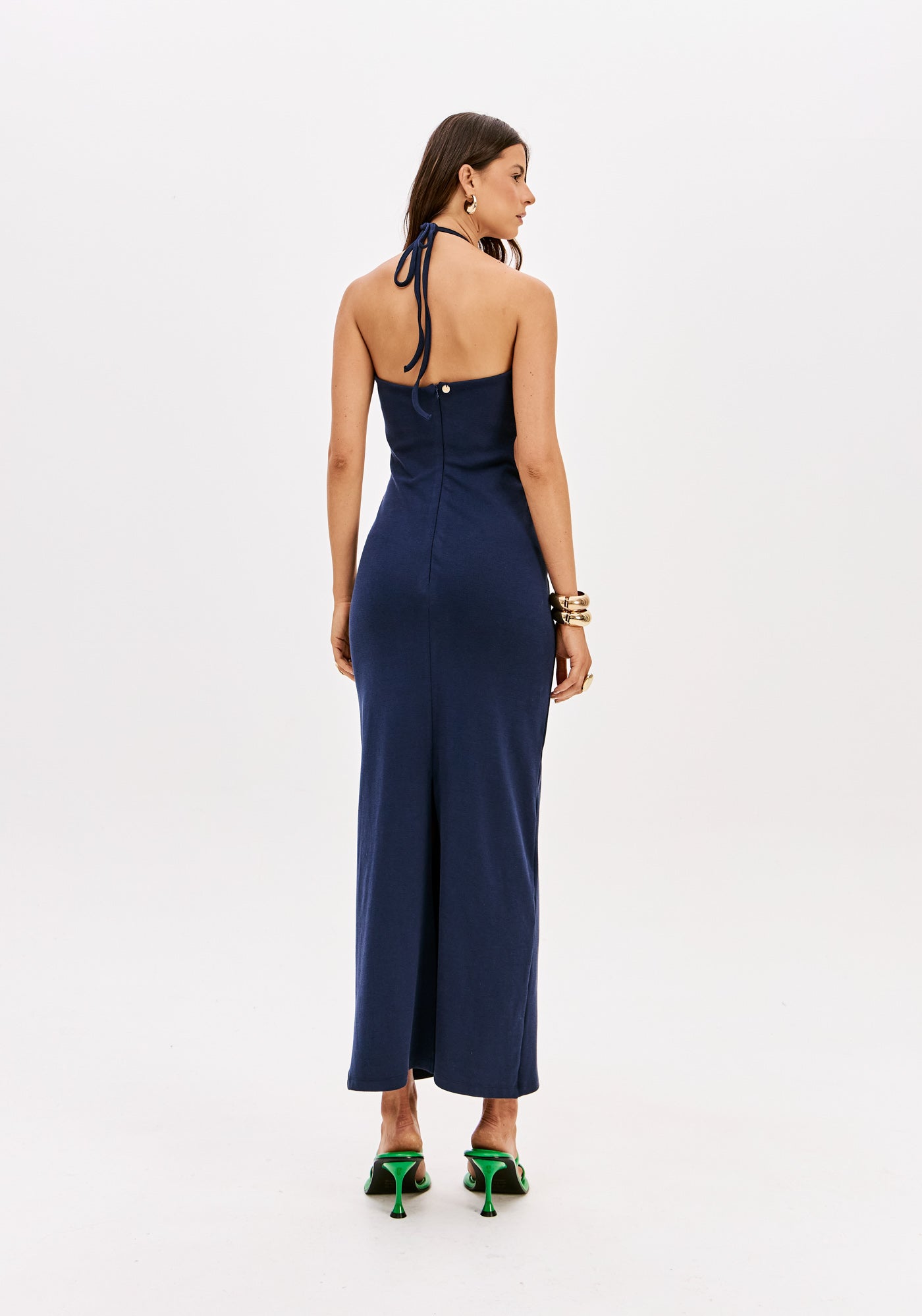 Halter-Neck Super Midi Dress Lança Perfume
