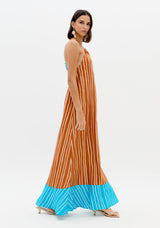 Longline Maxi Dress with Decorative Back Hardware Lança Perfume