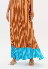 Longline Maxi Dress with Decorative Back Hardware Lança Perfume