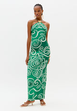 Super Midi Halter Neck Dress Lança Perfume
