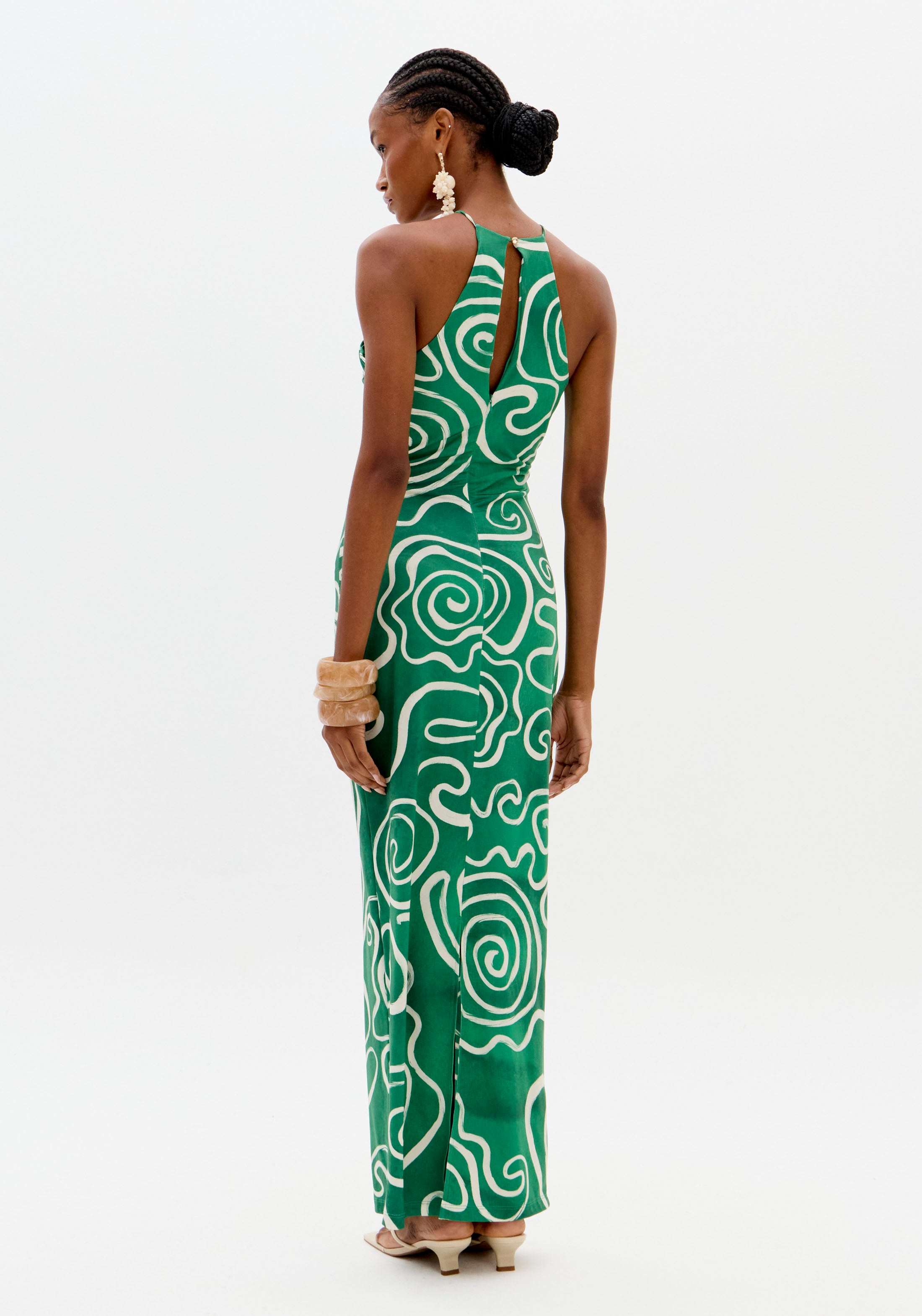 Super Midi Halter Neck Dress Lança Perfume