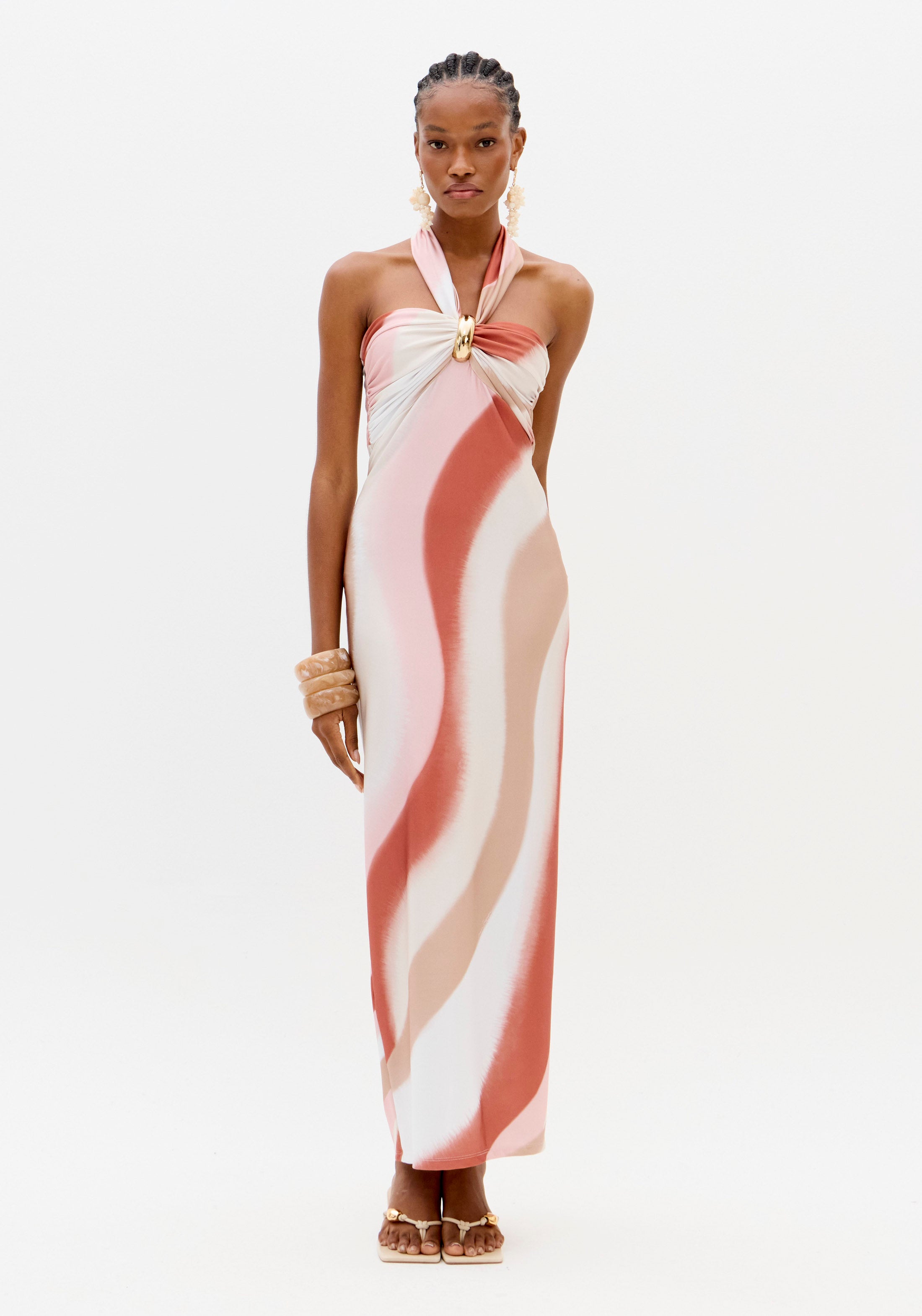Vestido Maxi Halter Lança Perfume