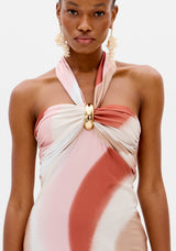 Vestido Maxi Halter Lança Perfume