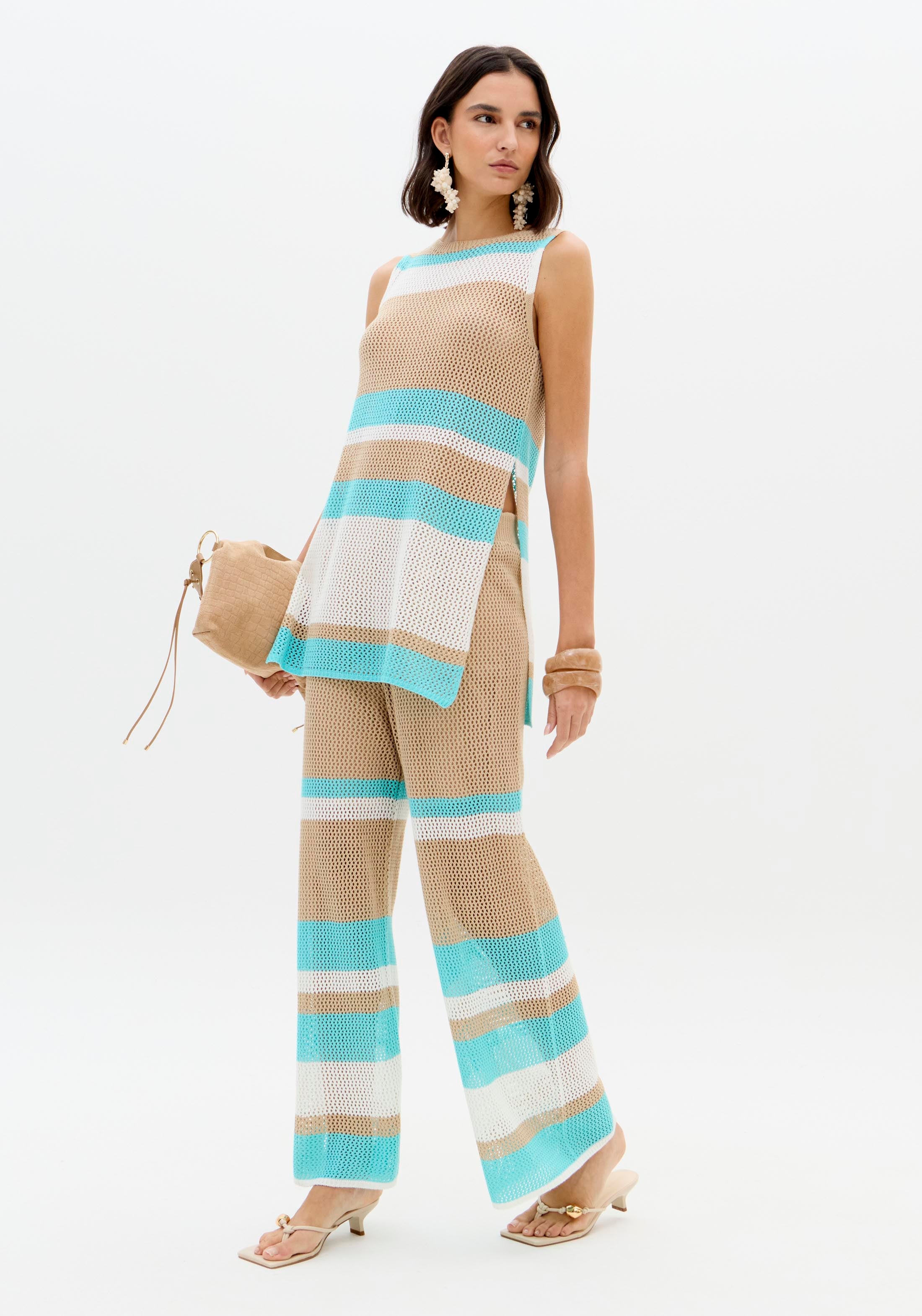 Longline Sleeveless Knit Top Lança Perfume