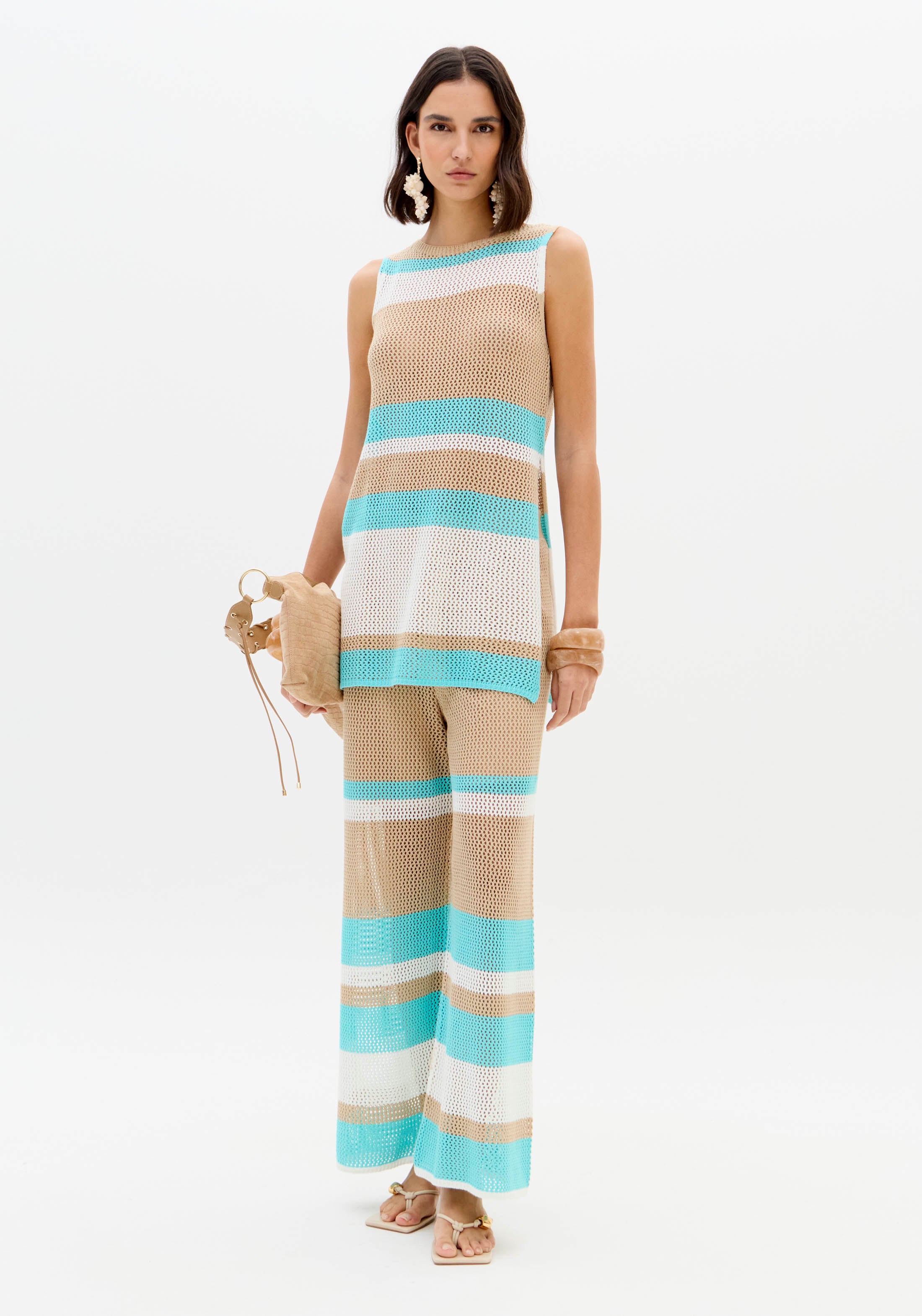 Longline Sleeveless Knit Top Lança Perfume