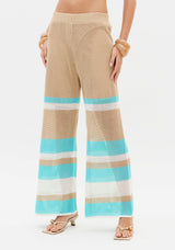 High-Rise Straight-Leg Knit Trousers Lança Perfume
