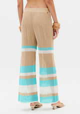 High-Rise Straight-Leg Knit Trousers Lança Perfume