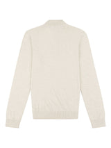 Cream Cotton Funnel Neck 1/4 Zip Knit U.S. Polo Assn.