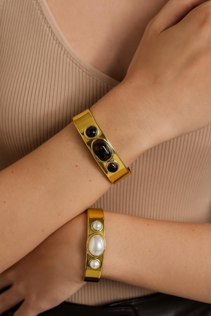 Gold Pearl Bangle Sahoco