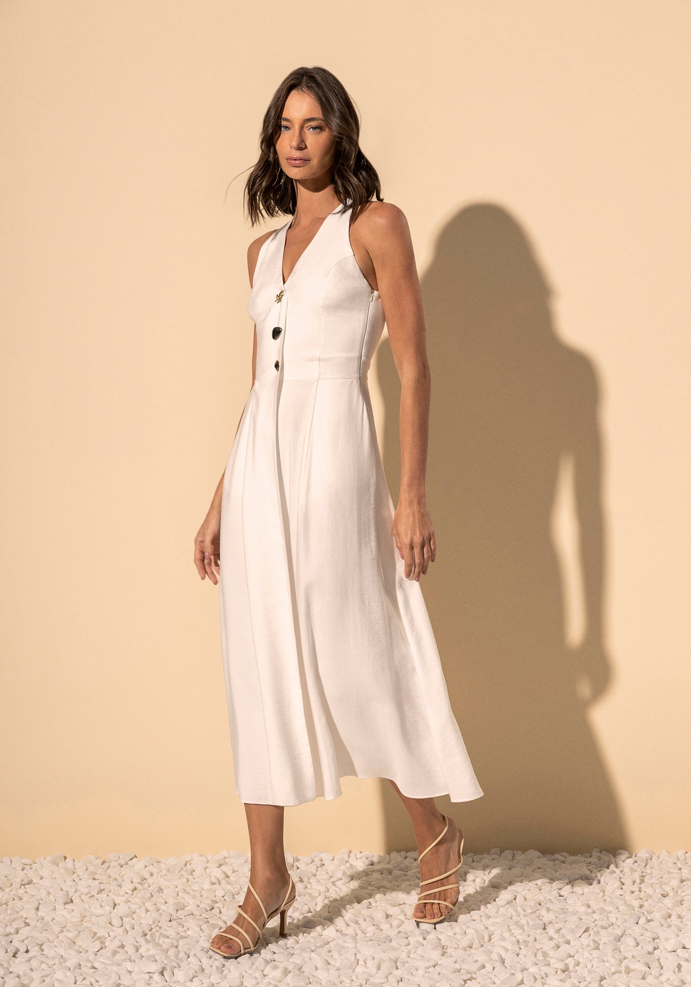 Tea-Length A-Line Dress Lez a Lez