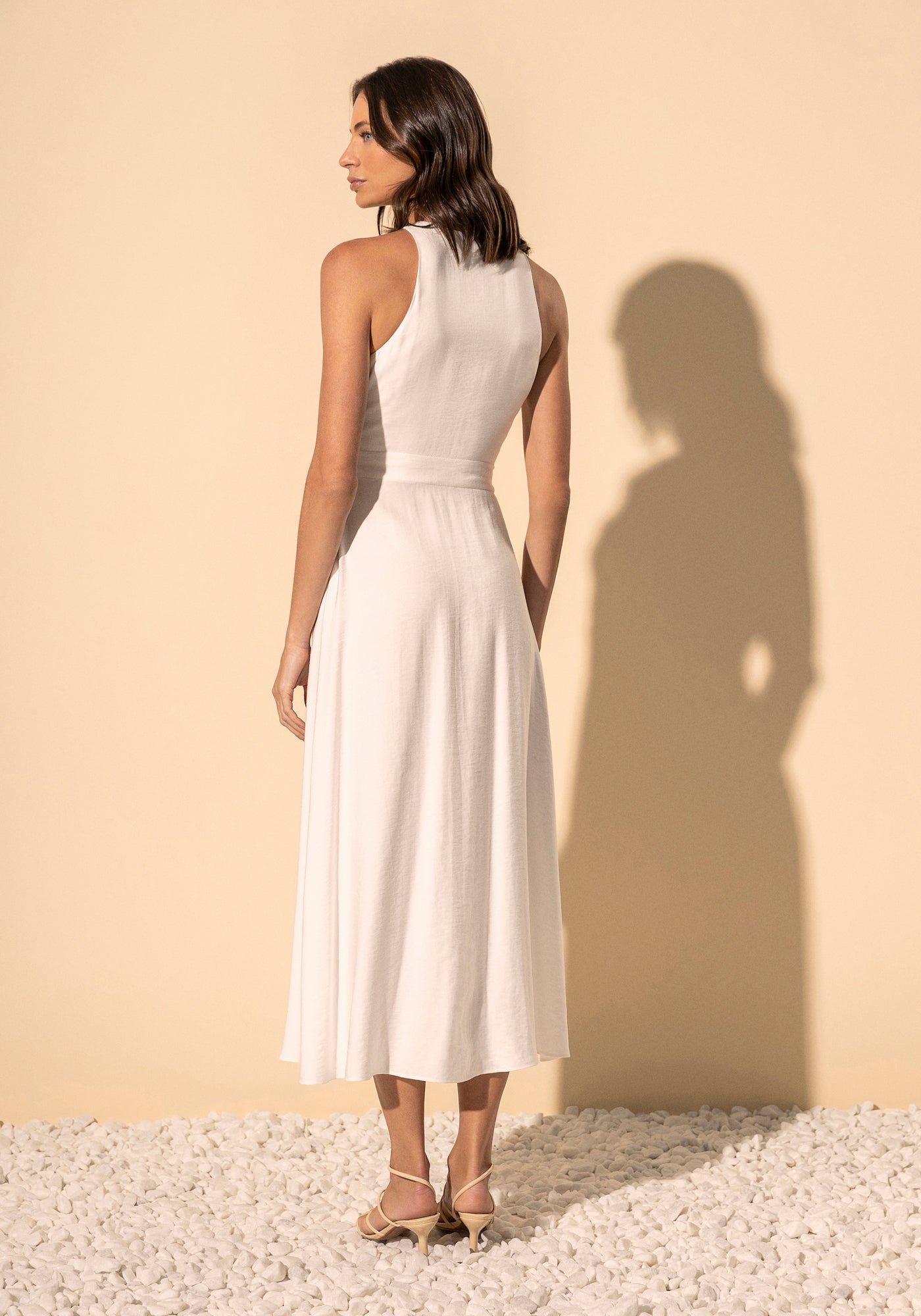 Tea-Length A-Line Dress Lez a Lez