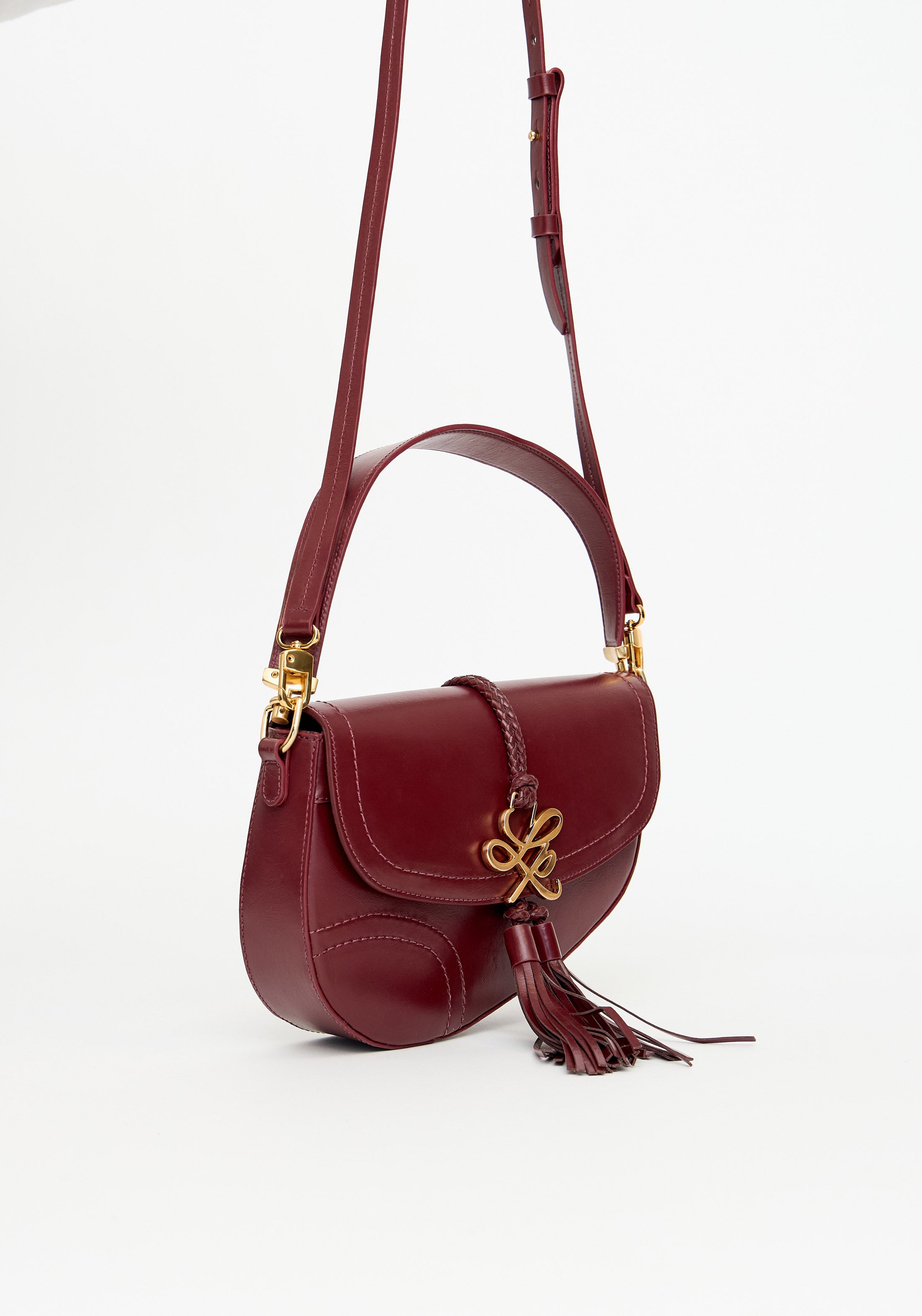 Shoulder Bag with Genuine Fur Tassel – LP Branding Lança Perfume