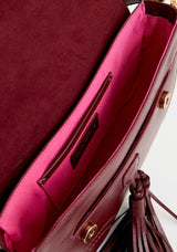Shoulder Bag with Genuine Fur Tassel – LP Branding Lança Perfume