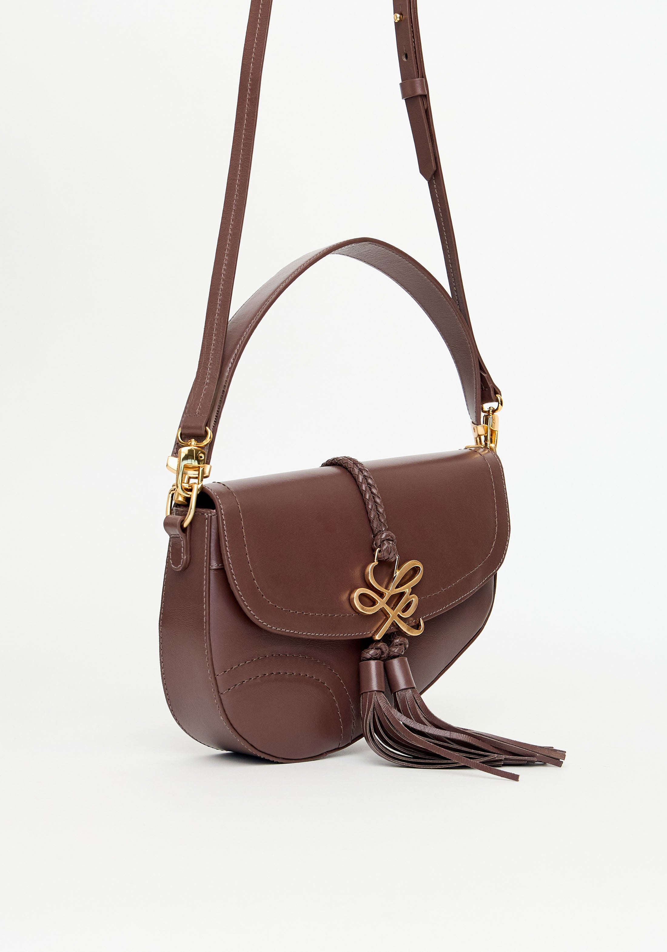Shoulder Bag with Genuine Fur Tassel – LP Branding Lança Perfume
