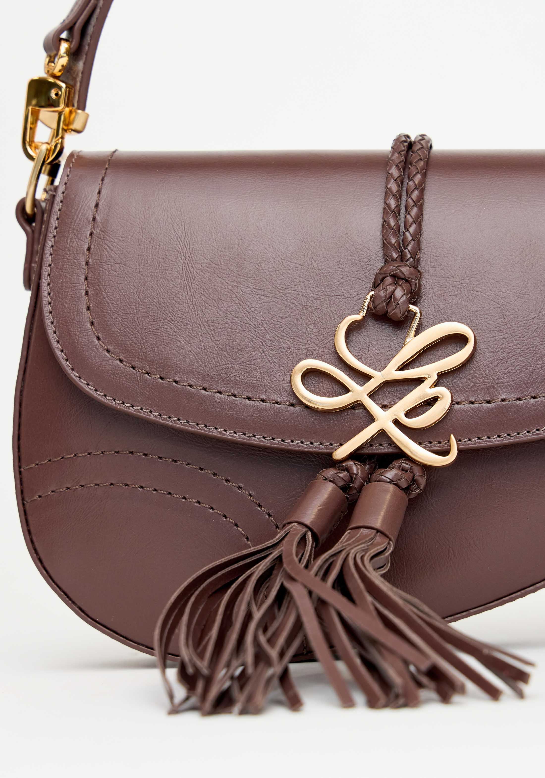 Shoulder Bag with Genuine Fur Tassel – LP Branding Lança Perfume