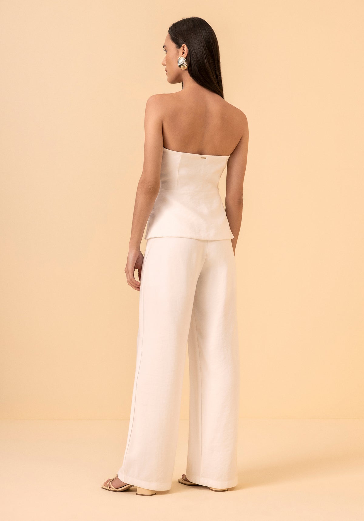 Colete branco elegante sem alças Lez a Lez