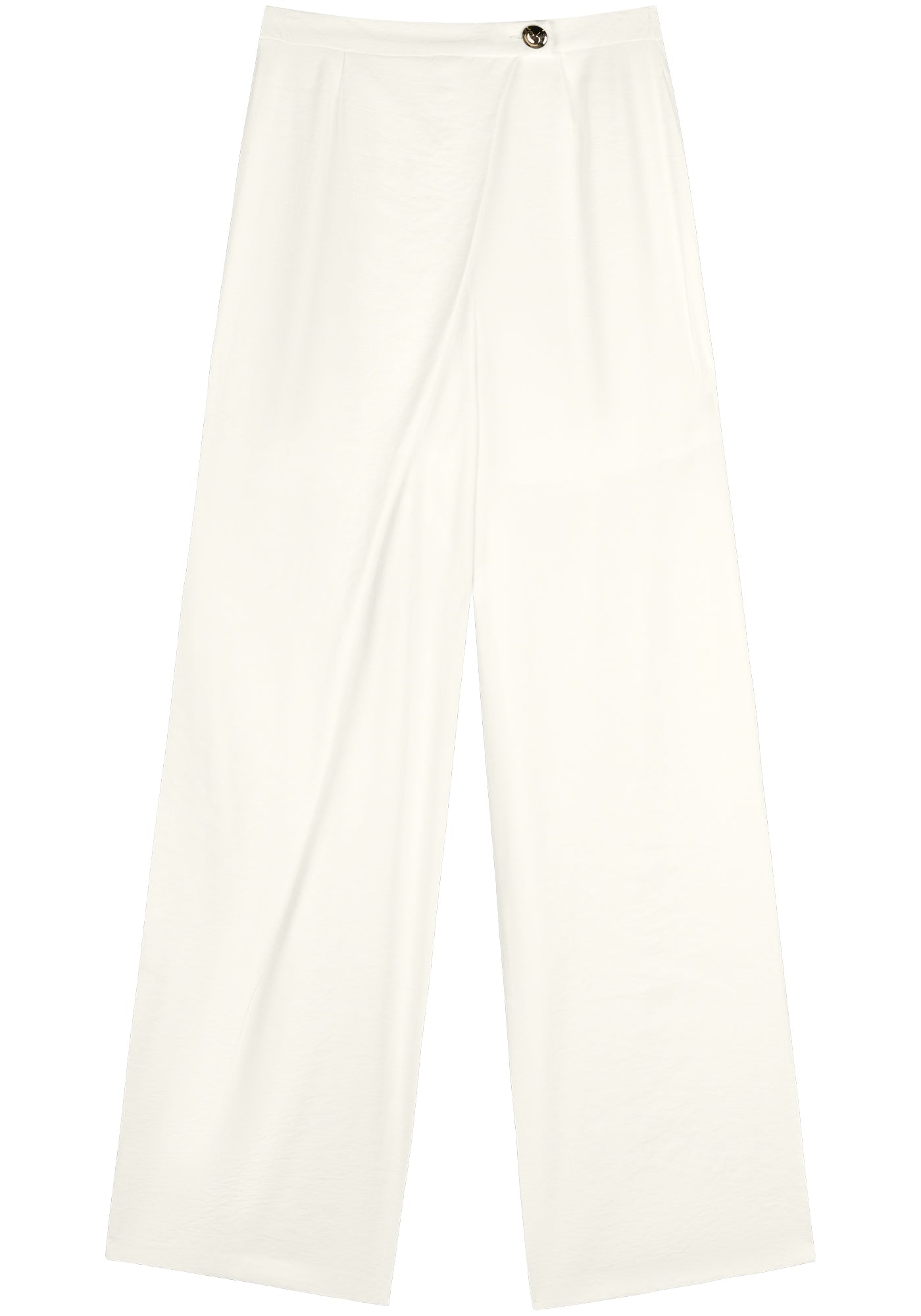 High-Waisted Overlap Straight-Leg Trousers Lez a Lez