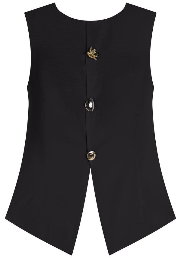 Tailored waistcoat with Distinctive Buttons Lez a Lez