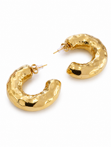 Chunky Open-Back Hoop Earrings Jetlag