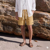 Cotton Linen Blend Chambray Shorts U.S. Polo Assn.