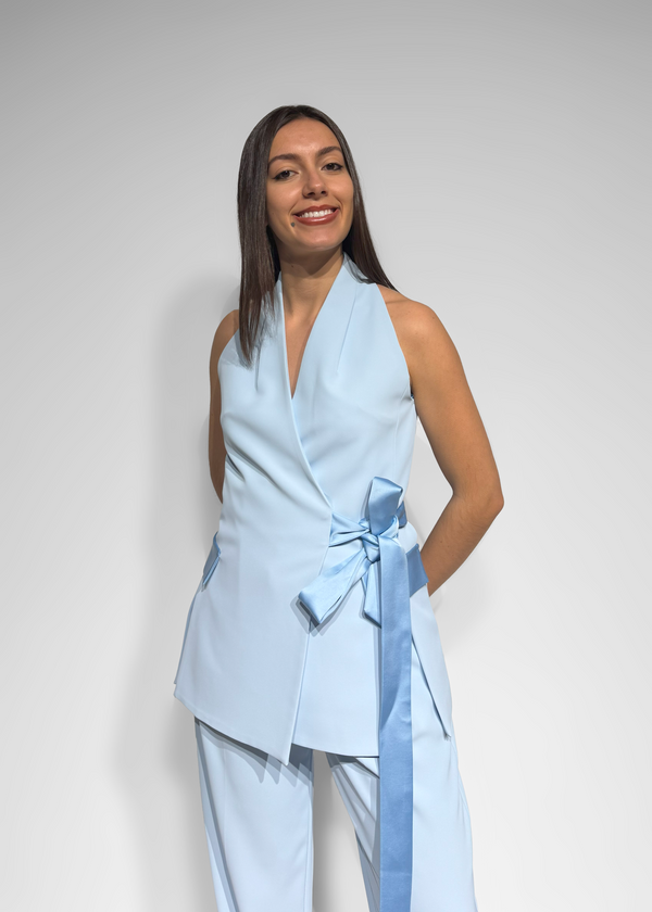 Satin-Tie Double-Breasted Waistcoat Imperial