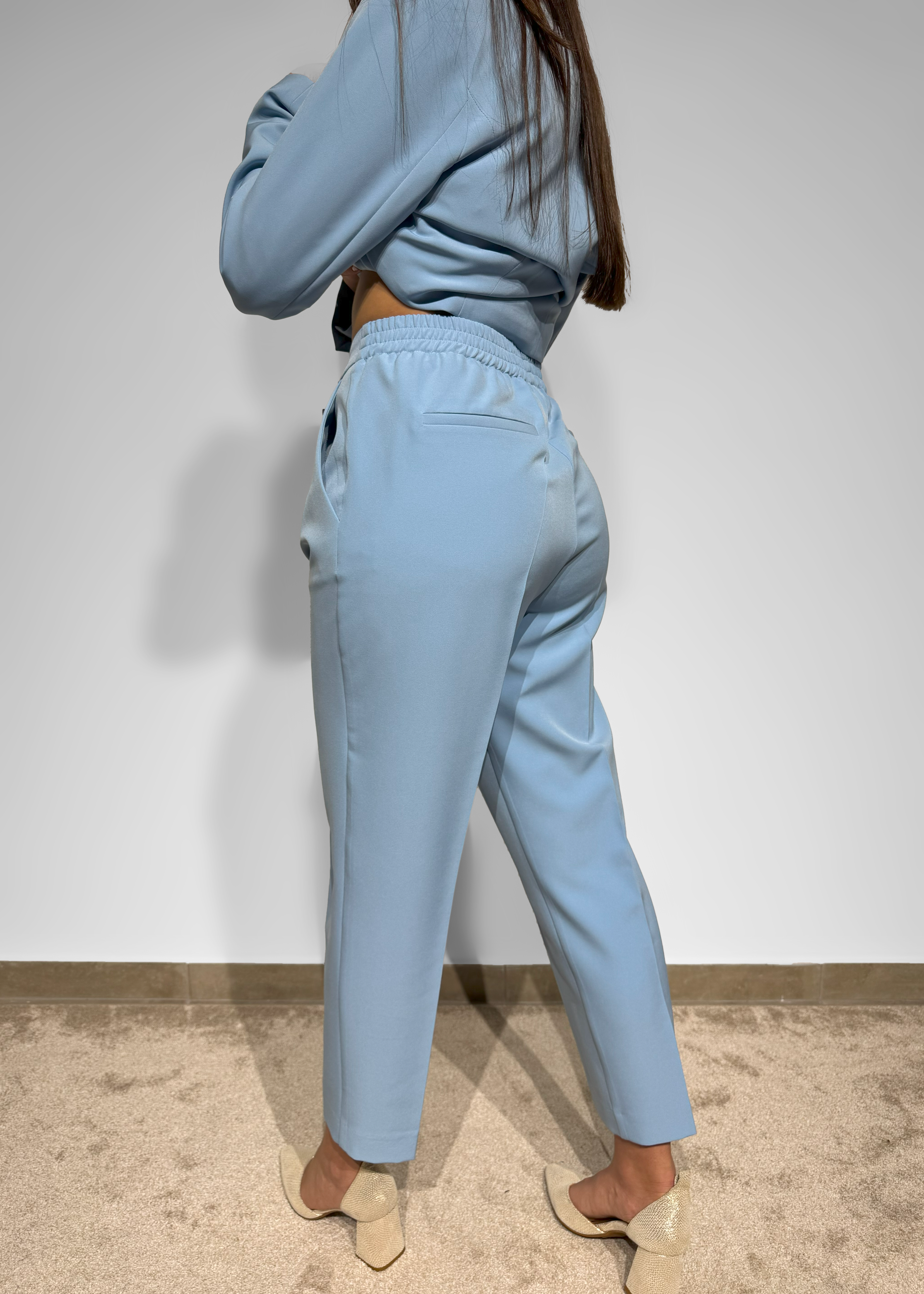 Calça clássica com elástico Lusiana