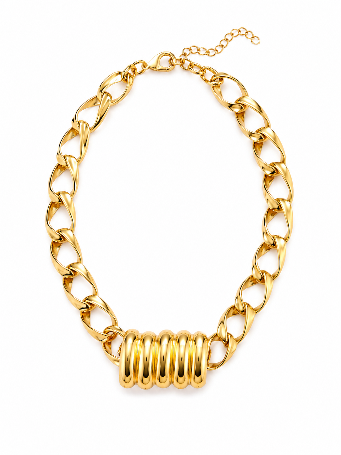 Chunky Ring Statement Necklace Jetlag