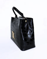 Classic Black Top-Handle Bag Rufel