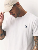White Regular Fit Premium Signature T-Shirt U.S. Polo Assn.