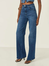 Jeans de Perna Direita Cintura Alta Berlim Colcci