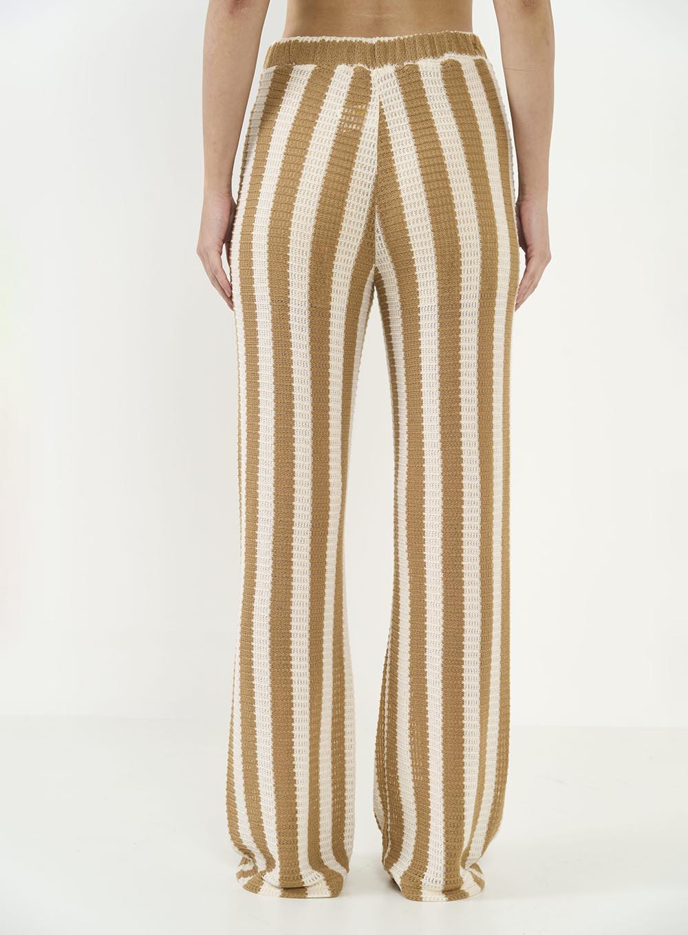 Joana Striped Wide-Leg Pants Colcci