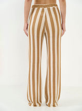 Joana Striped Wide-Leg Pants Colcci