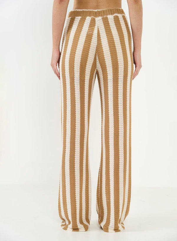 Joana Striped Wide-Leg Pants Colcci