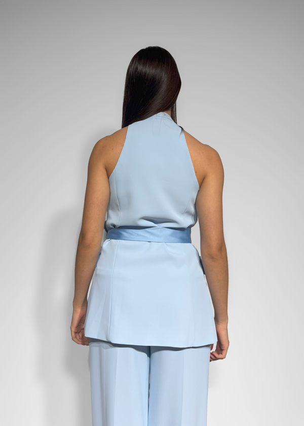 Satin-Tie Double-Breasted Waistcoat Imperial