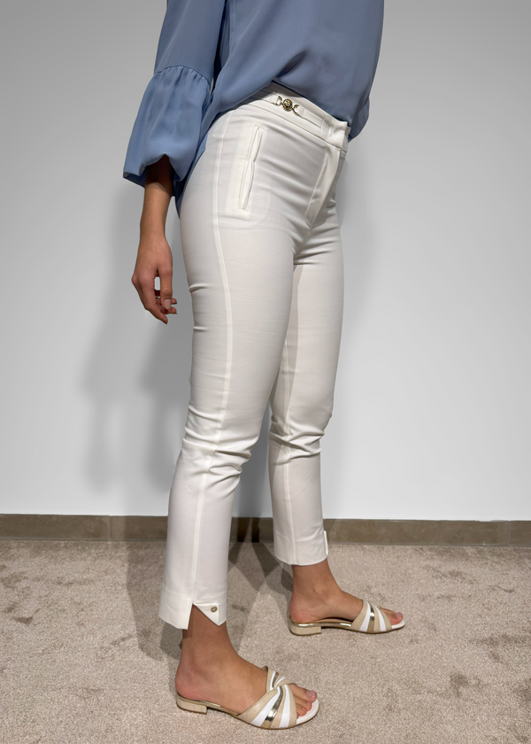 Skinny Trousers Iconic Fit & Golden Heart Detail Silvina Campos