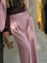 Calças de alfaiataria com pregas e pernas largas Sahoco