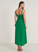 Linen-Touch Midi Dress Colcci