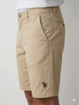 Men's Cotton Twill Chino Shorts U.S. Polo Assn.