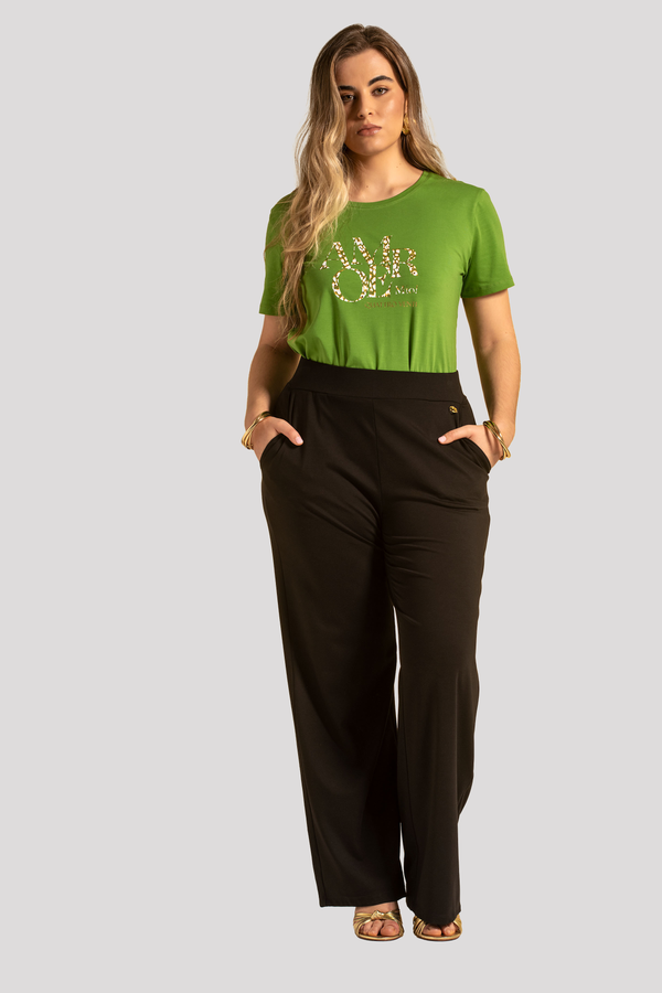 Fluid Knit Wide-Leg Trousers Quattro Venti