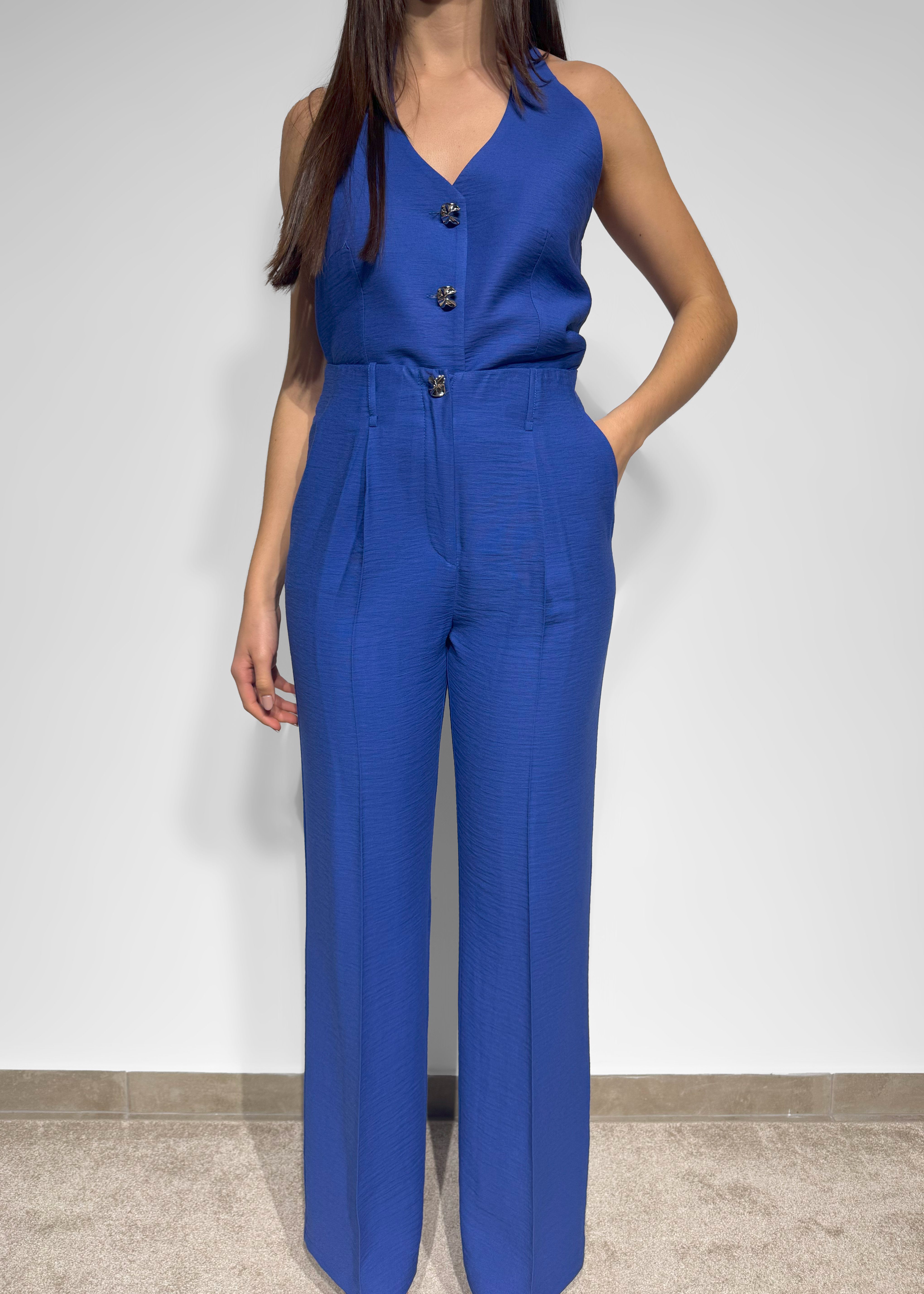 Calça pantalona de alfaiataria Arggido
